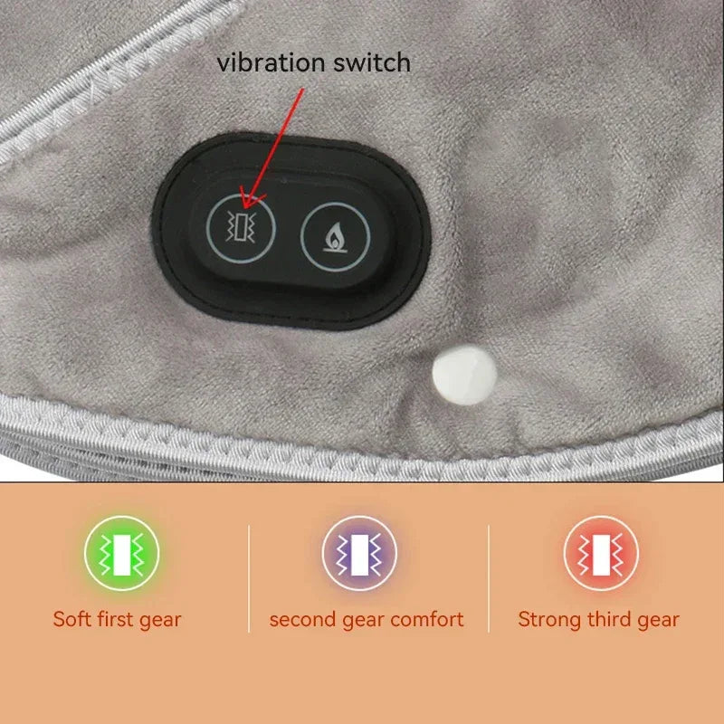 USB Heated Plush Neck And Shoulder Massage Pad - Omega Lifestyles