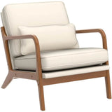 Mid-Century Linen Upholstered Accent Chair - Omega Lifestyles
