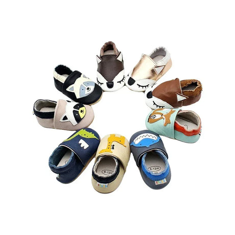 Baby Leather Soft Sheepskin First Walker Moccasins - Omega Lifestyles