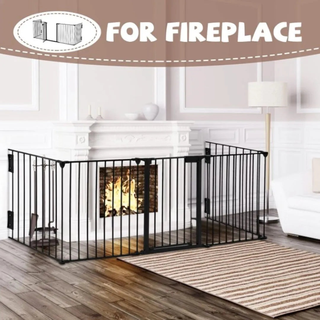 Metal Safety Playpen Multi-Purpose Adjustable 5-Panel Fence