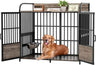 Heavy Duty Indoor XL Dog Crate With Adjustable Bowls - Omega Lifestyles