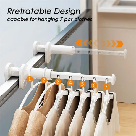 Portable Rust-Resistant Folding Plastic Travel Hanger Rack - Omega Lifestyles