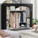 82-Inch Portable Wardrobe Closet With Shelves - Omega Lifestyles