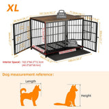 Multifunctional Wooden Dog Crate With Removable Tray - Omega Lifestyles