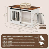 Farmhouse Style Large Indoor Dog Kennel Furniture - Omega Lifestyles