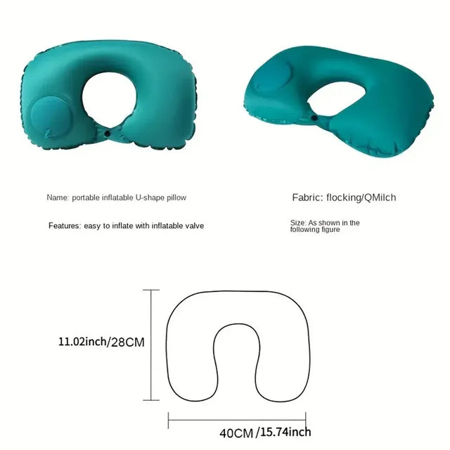 Inflatable Portable Travel Neck Pillow - Omega Lifestyles