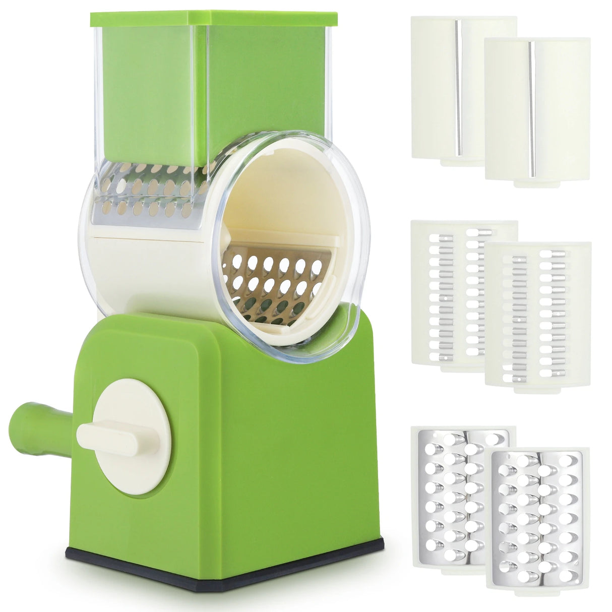 3-in-1 Rotary Cheese Grater Manual Vegetable Slicer
