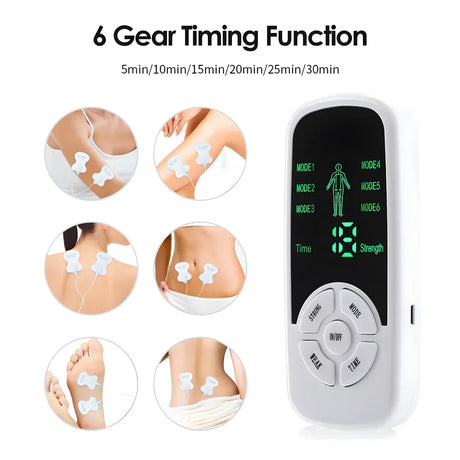 EMS Pulse Electric Muscle Stimulator Digital Body Massager - Omega Lifestyles