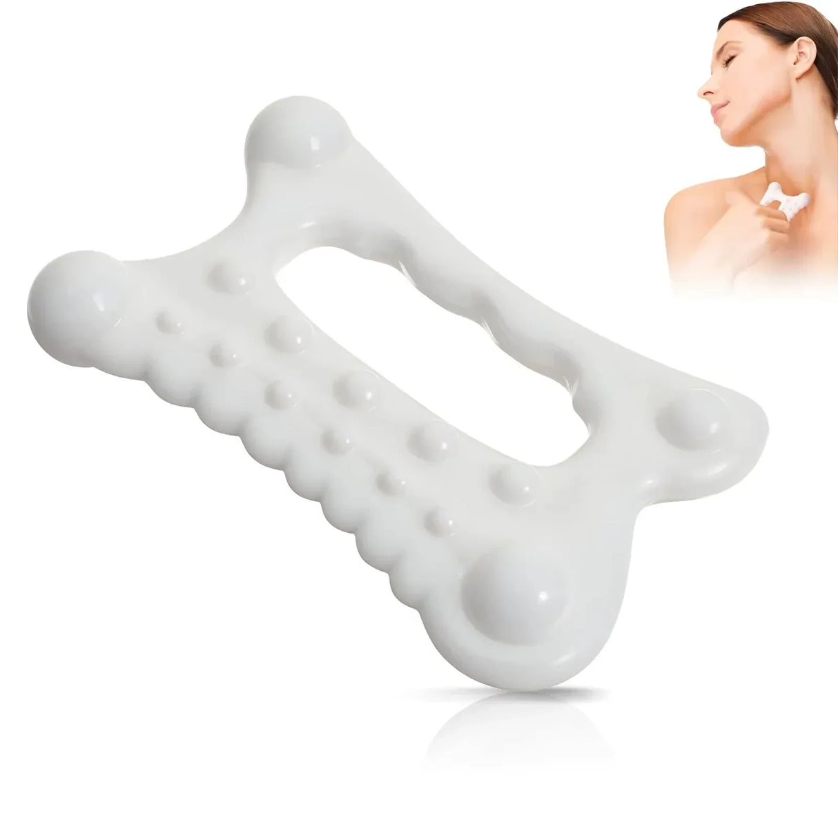 Set of 2 Ergonomic Plastic Gua Sha Massage Tools - Omega Lifestyles