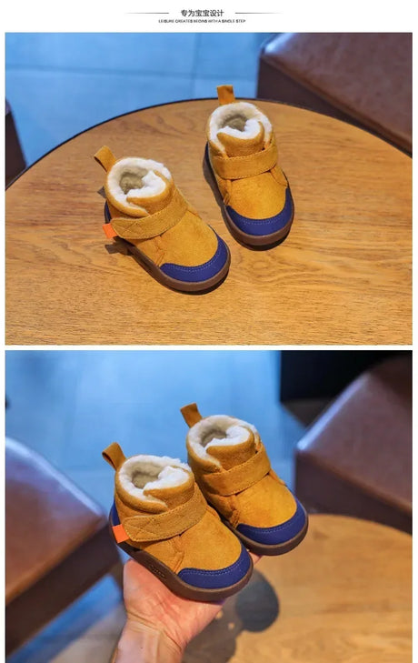 Winter Plush Waterproof Anti-Slip Toddler Snow Boots - Omega Lifestyles