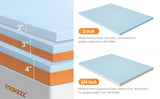 3-Inch Cooling Gel Memory Foam Mattress Topper