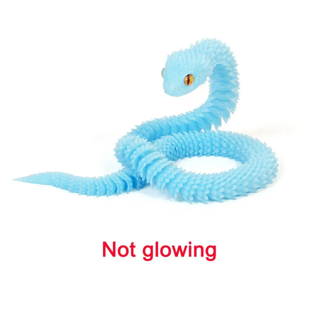30cm Articulated 3D Printed Snake Toy Desktop Ornament - Omega Lifestyles