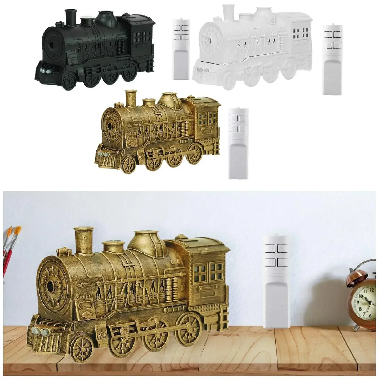 Steam Train Ultrasonic Essential Oil Diffuser With Remote - Omega Lifestyles