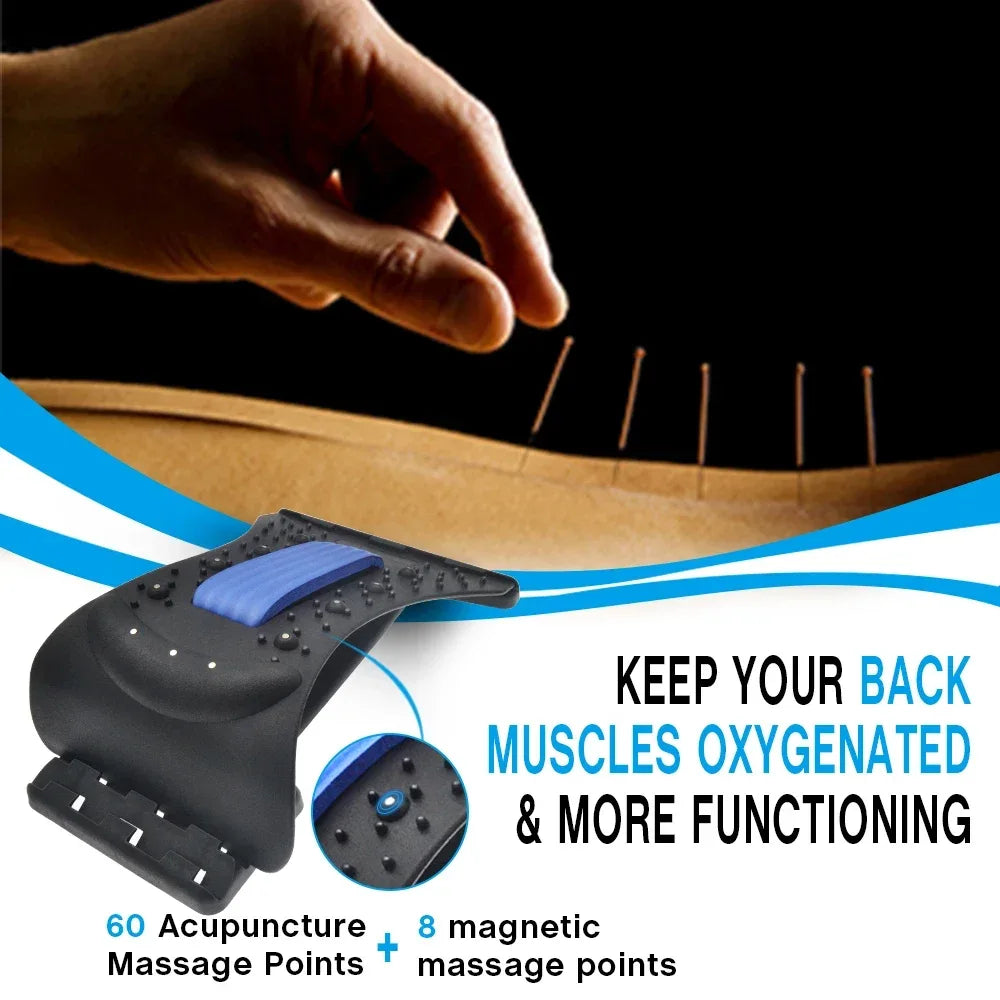 Adjustable Magnetic Neck Lumbar Spine Stretcher and Massager - Omega Lifestyles