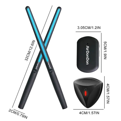 Portable Bluetooth Air Drum Set With Foot Sensor - Omega Lifestyles