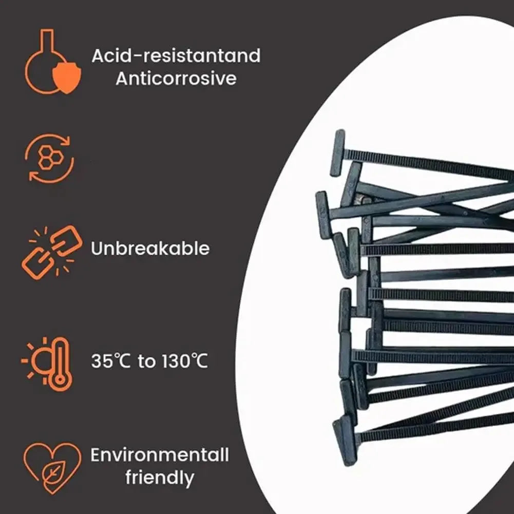 Heavy-Duty Self-Locking Nylon Cable Tie Buckles Set - Omega Lifestyles