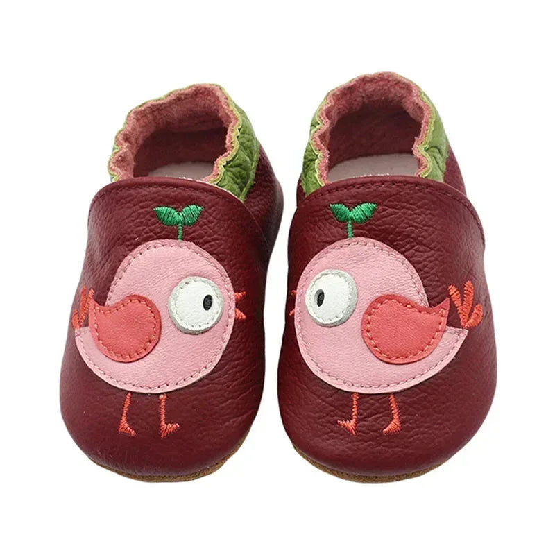 Breathable Leather Baby Shoes Soft First Walkers - Omega Lifestyles