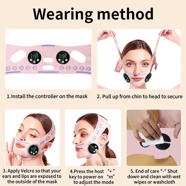 Electric EMS Facial Slimming Face Lift Massage Mask - Omega Lifestyles