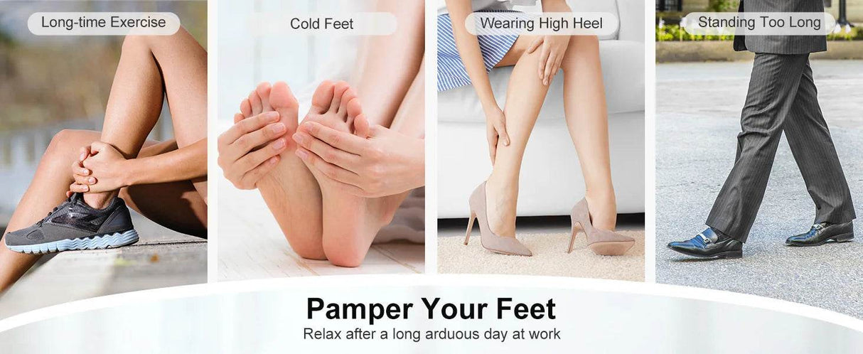 Shiatsu Heated Electric Foot Massager With Rollers