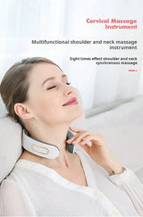 Neck Shoulder Heated Pulse Massager With 4 Kneading Heads - Omega Lifestyles