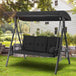 Outdoor Patio Swing with Adjustable Canopy - Omega Lifestyles