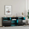 Modern High Gloss LED TV Stand With Storage Cabinet