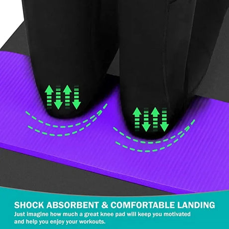 Non-Slip Foldable 15mm NBR Exercise Yoga Knee Mat - Omega Lifestyles