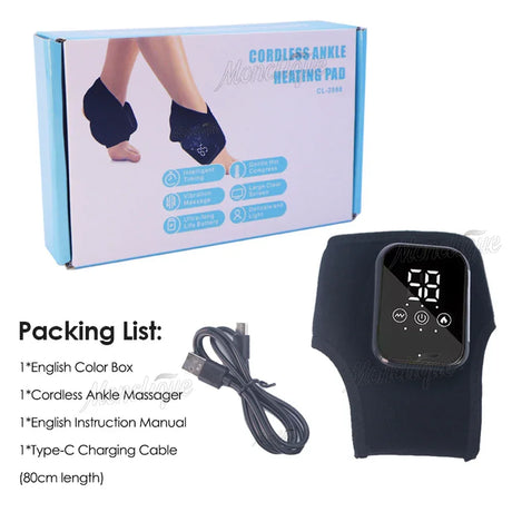 Electric Foot Ankle Massager With Vibration Hot Compress - Omega Lifestyles