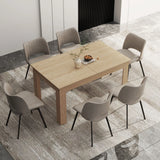 Modern Extendable Wooden Dining Table For 6 To 10 Persons