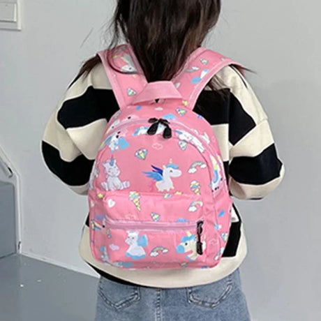 Kids Waterproof Dinosaur Unicorn Pattern Nylon Backpack - Omega Lifestyles
