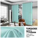 2-Piece Noise Reduction Grommet Top Room Divider Curtain
