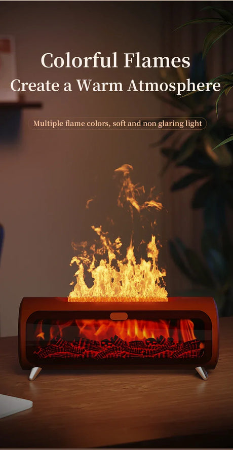 Fireplace Ultrasonic Essential Oil Aroma Diffuser Humidifier - Omega Lifestyles