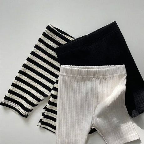 Striped Cotton Unisex Casual Kids Leggings - Omega Lifestyles