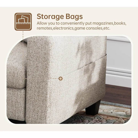 Modern Convertible L Shaped Sectional Sofa - Omega Lifestyles