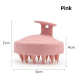 Silicone Handheld Scalp Shampoo Massage Brush - Omega Lifestyles