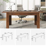 Modern Extendable Wooden Dining Table For 6 To 10 Persons