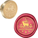 Wooden Handle Brass Wax Seal Stamp With Removable Head - Omega Lifestyles