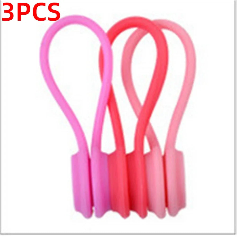 Set of 6 Silicone Reusable Cable Twist Ties Organizer