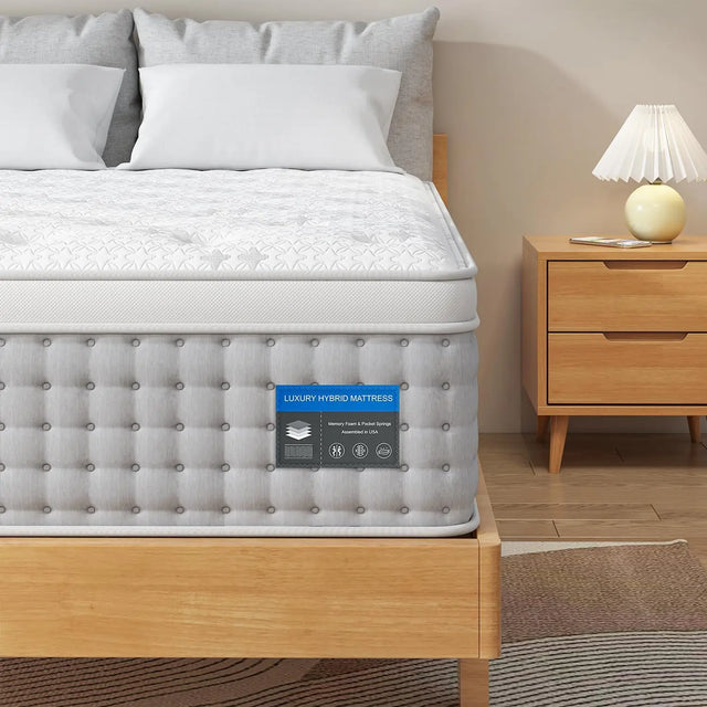 Medium 12-Inch Gel Memory Foam Pocket Spring Mattress