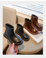 Children's Waterproof Leather Anti-Slippery Ankle Boots - Omega Lifestyles