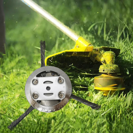6-Inch Universal Steel Wire Grass Trimmer Replacement Head - Omega Lifestyles