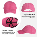 Pack of 3 Adjustable Cotton Casual Baseball Caps