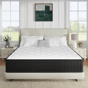 Medium Hybrid Pillow Top Mattress - Omega Lifestyles