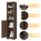 68-Inch Farmhouse Rustic Barn Door Storage Cabinet