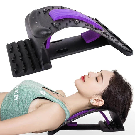 Adjustable Magnetic Neck Lumbar Spine Stretcher and Massager - Omega Lifestyles