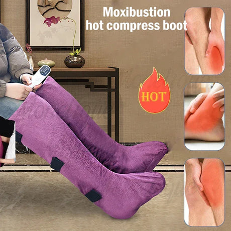 Leg Heating Foot Massager Hot Compress Warmer With Remote - Omega Lifestyles