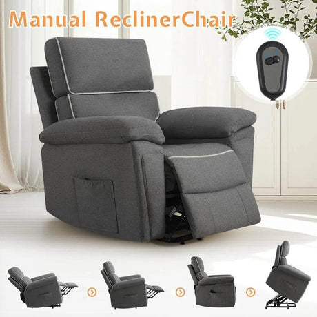 Electric Overstuffed Power Lift Recliner Chair - Omega Lifestyles
