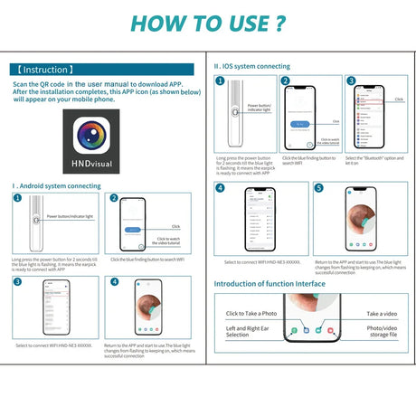 High Precision Visual Ear Cleaner With LED Light - Omega Lifestyles