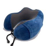 U-Shaped Memory Foam Travel Neck Pillow Cervical Support - Omega Lifestyles
