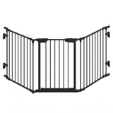 Metal Safety Playpen Baby Gate Pet Fence 3-Panel 30-Inch Height
